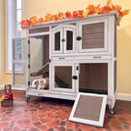 Rabbit Hutch Indoor Bunny House Guinea Pig Cage