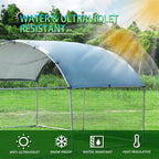 Large Metal Chicken Coop , with Water-Resident and Anti-UV Cover
