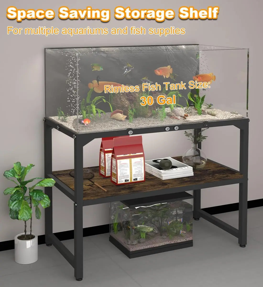 30 Gallon Rimless Aquarium Stand