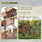 Large Wooden Chicken Coop, 160IN Outdoor