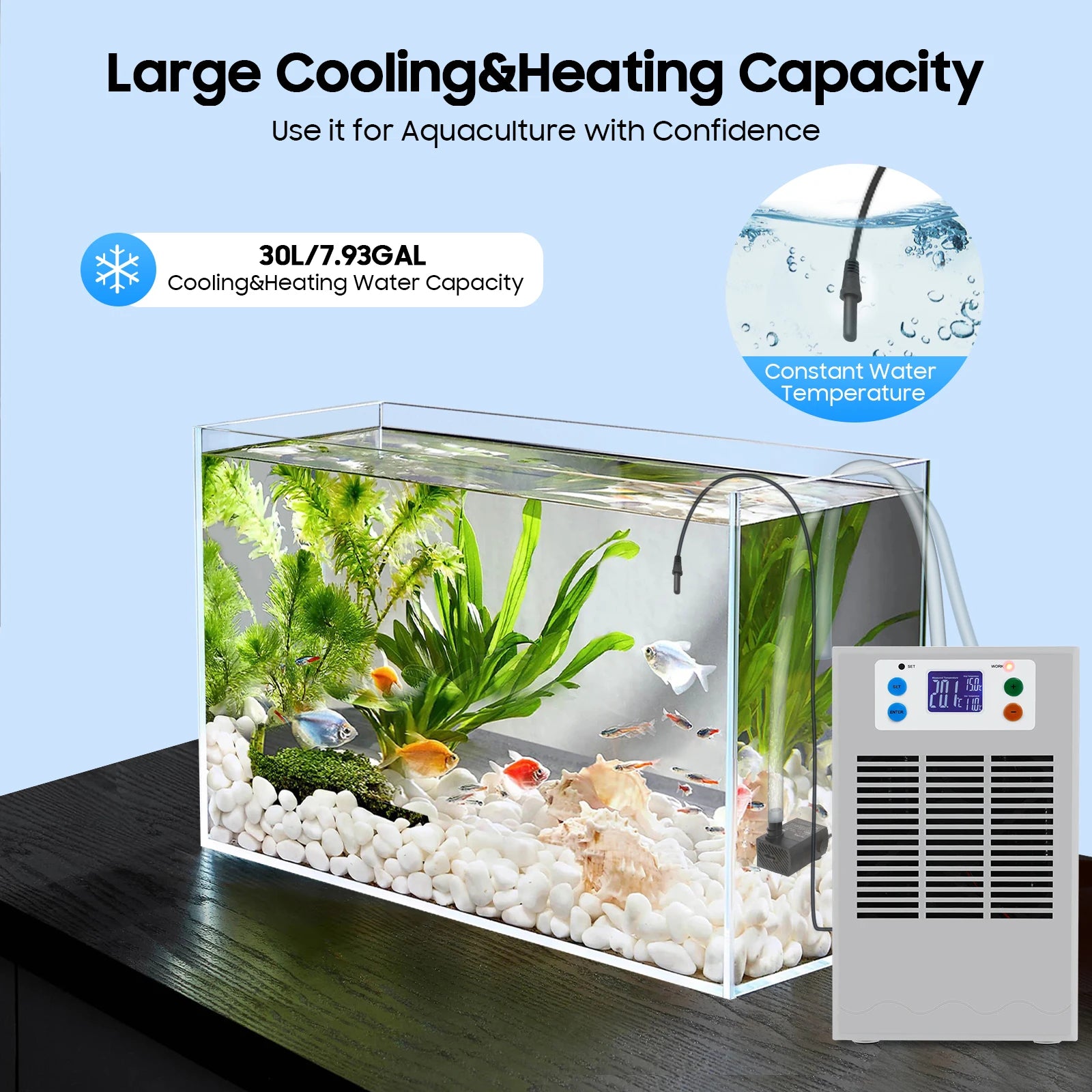 100W Fish Tank Cooling Heating Machine