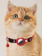 Reflective Cat Collar with Apple Air Tag Holder
