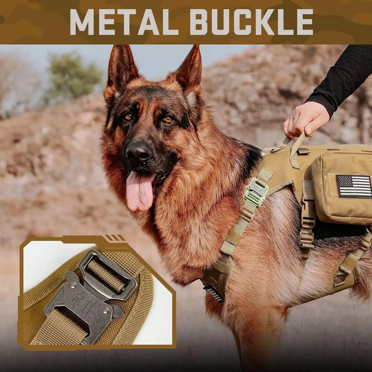 Tactical Dog Harness Set