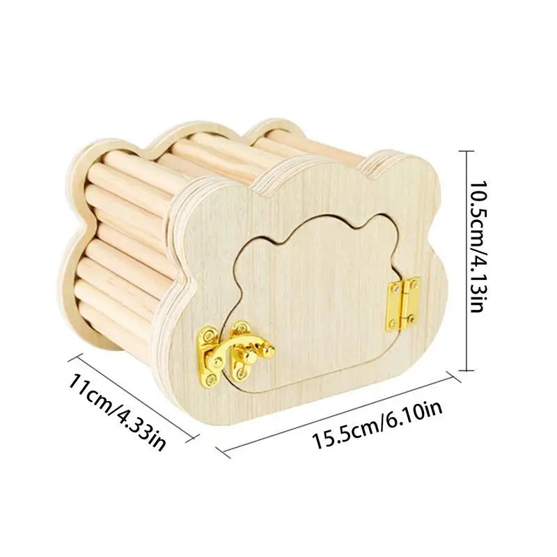 Tiny Hamster Wooden House