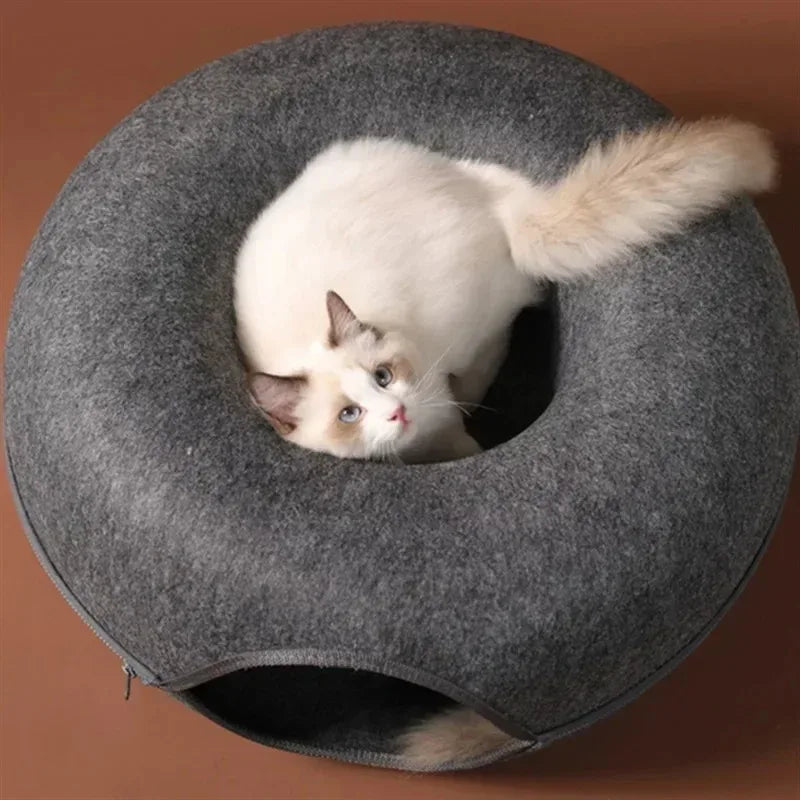 2 in 1 Tunnel for Cats Bed