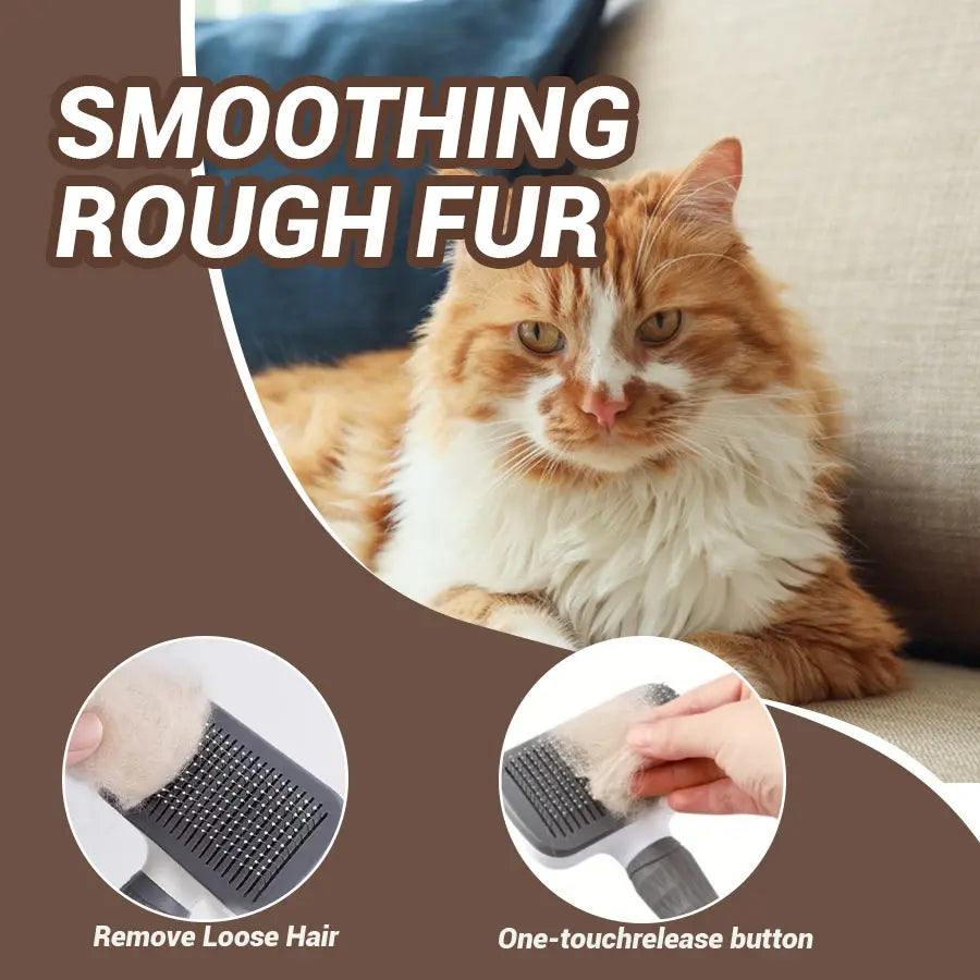 Self-Cleaning Pet Grooming Brush