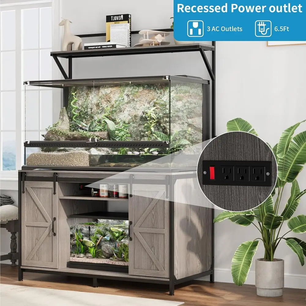 Farmhouse Reptile Tank Stand