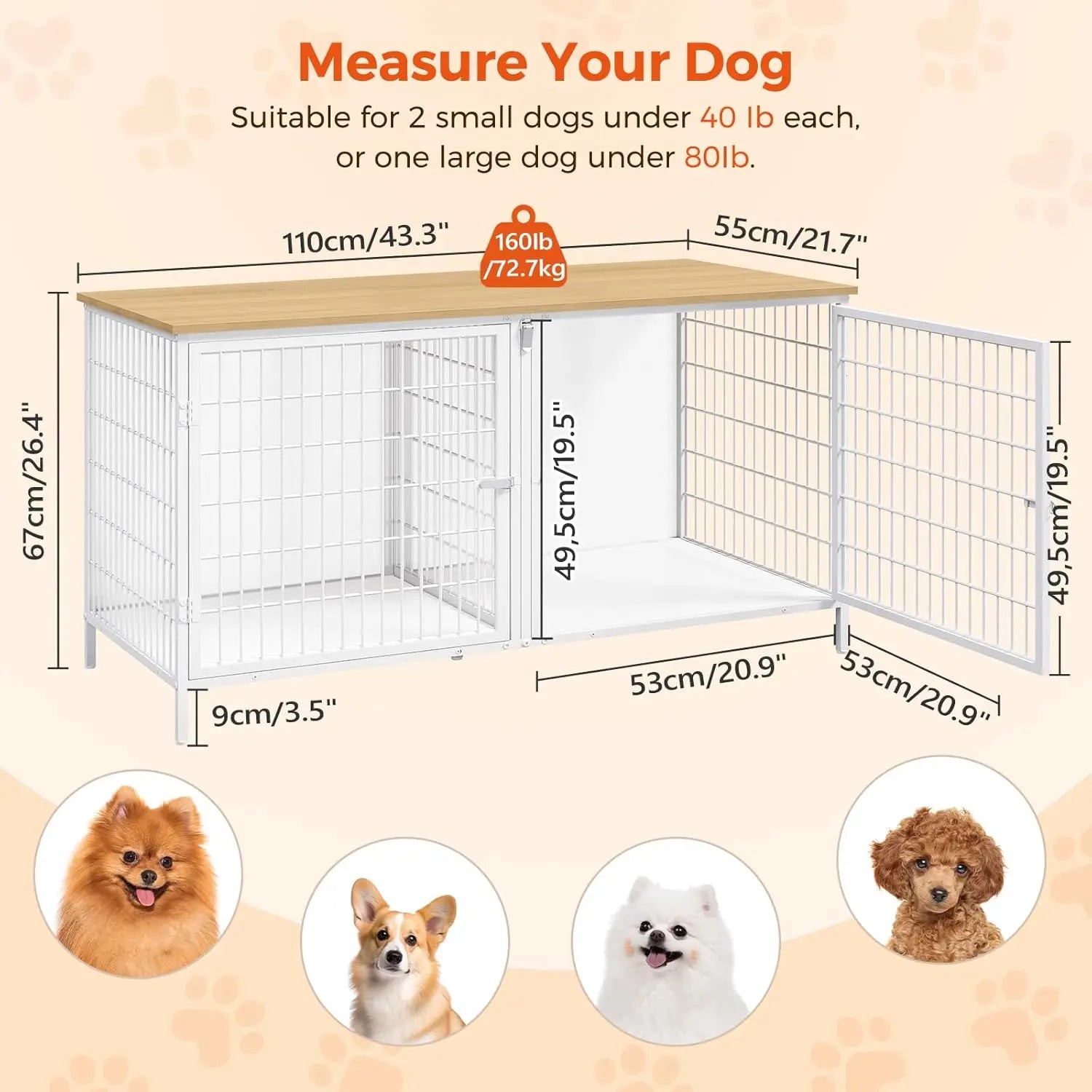 Double Dog Crate Furniture