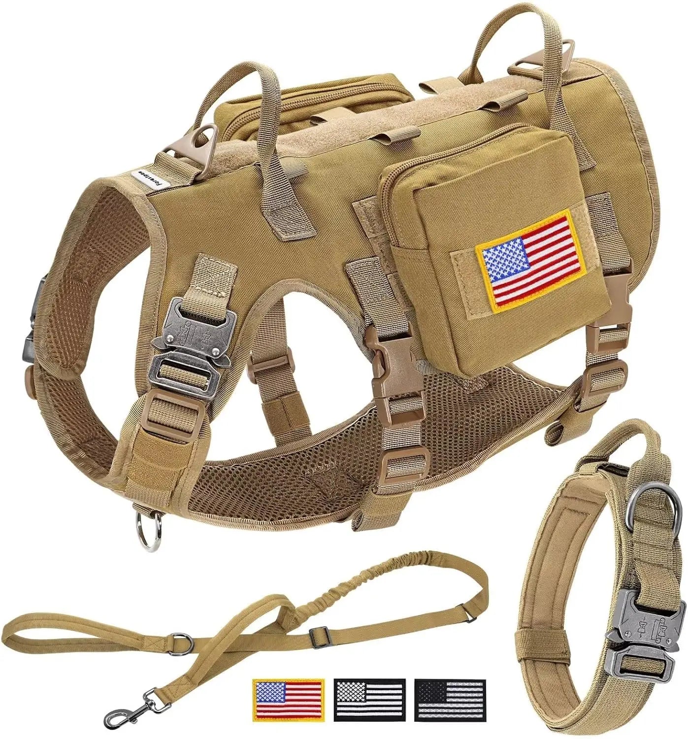 Tactical Dog Harness Set