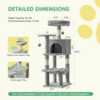 Cat Tree Tall Multi-Cat Climbing Tower