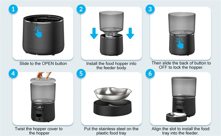 Automatic smart pet feeder