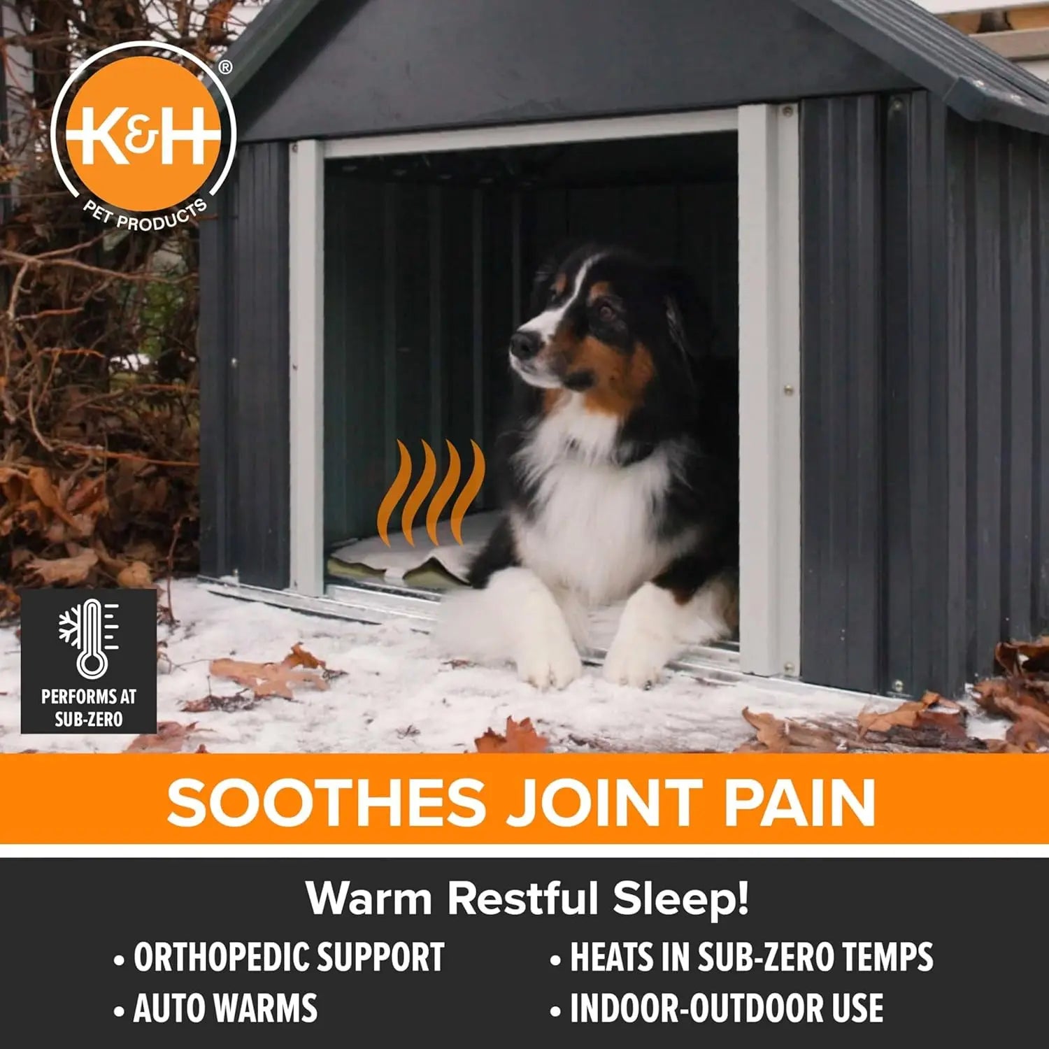 Orthopedic Heated Pet Bed
