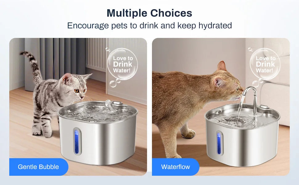 Stainless Steel Cat Water Fountain